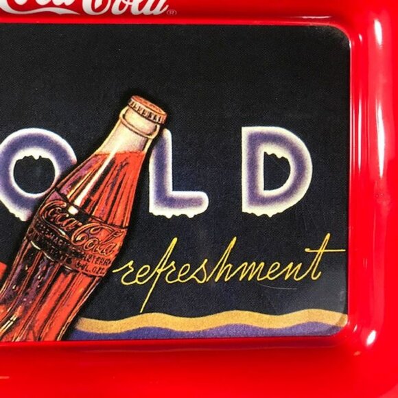 NWOT Set of 2 Vintage Coca-Cola Small Tin Trays - Picture 8 of 10